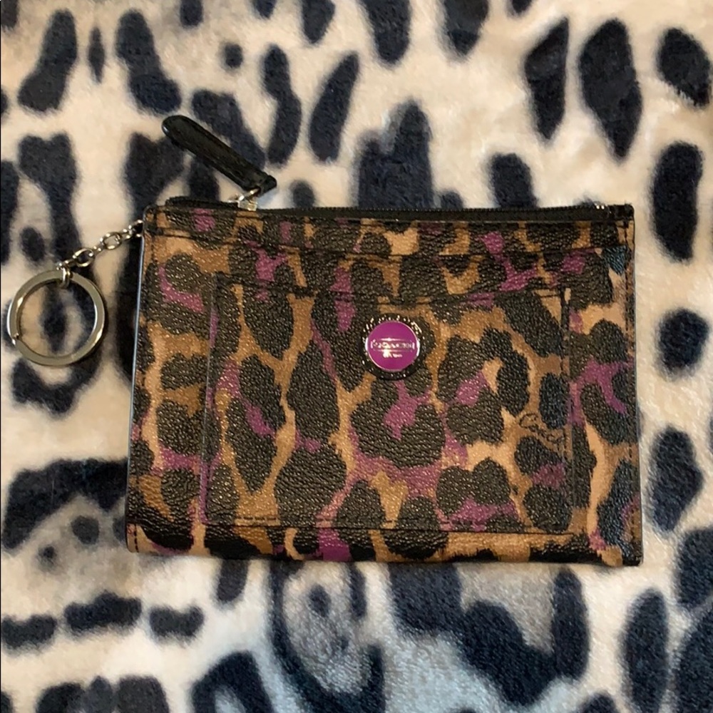 Used small keychain Coach wallet